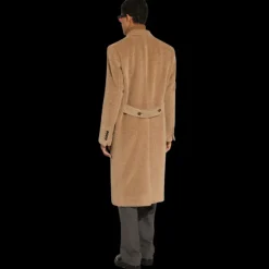 Manteau croisé DOLCE & GABBANA laine lama camel