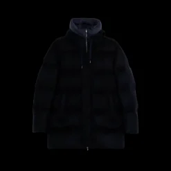 Manteau Parka HERNO à capuche cachemire noir