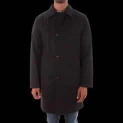 Manteau trench KIRED Ben coton bleu marine