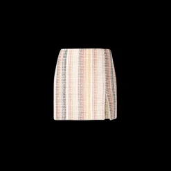 Mini-jupe fendue MISSONI coton mélangé motif caperdoni