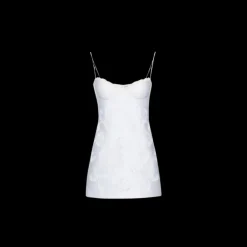 Mini-robe bustier MAGDA BUTRYM popeline coton blanc dentelle