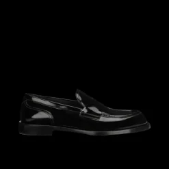 Mocassins DOLCE & GABBANA Sport Classic cuir veau poli noir