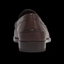 Mocassins FENDI cuir grainé marron Fendi O’Lock