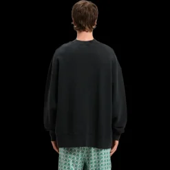 PALM ANGELS Sweat-shirt col rond Crossroads Bears coton noir oursons multicolores