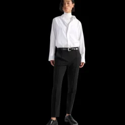 Pantalon BARBARA BUI Roxy cigarette toile laine noir