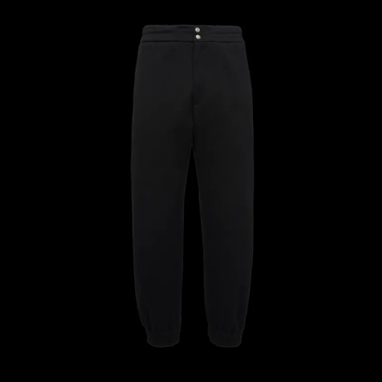 Pantalon Cargo ALEXANDER MCQUEEN Bouton-pression coton noir logo seal