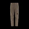 Pantalon cargo CP COMPANY en coton velours côtelé taupe beige poche lentille
