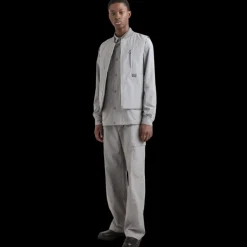 Pantalon cargo DOLCE & GABBANA tissu technique nylon gris plaque