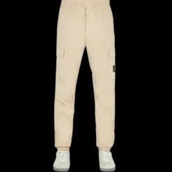 Pantalon Cargo STONE ISLAND coton léger camel bas élastique