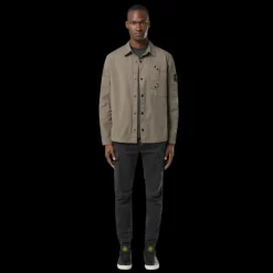 Pantalon cargo STONE ISLAND sergé de coton bio noir délavé bas élastique