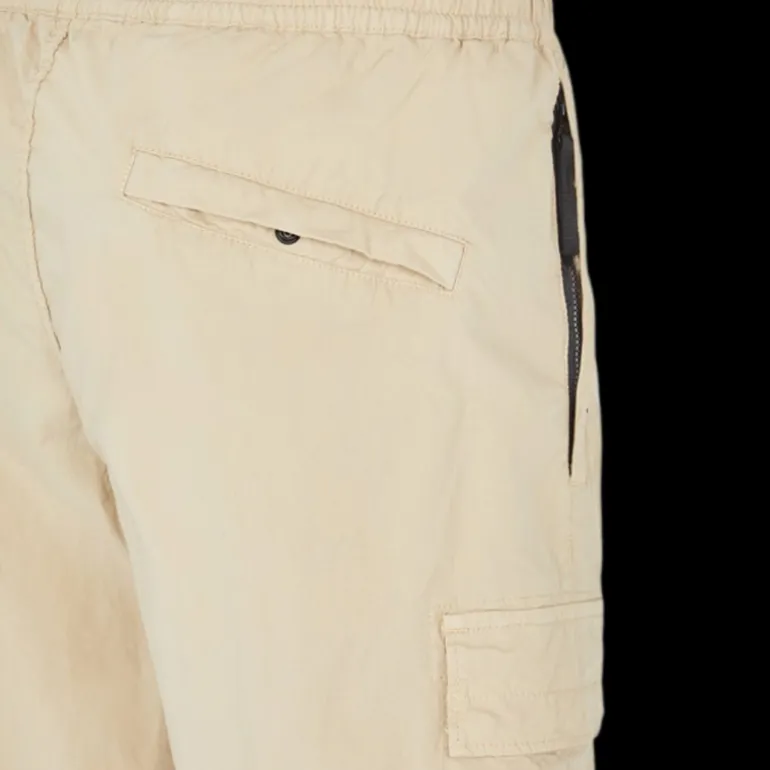 Pantalon Cargo STONE ISLAND coton léger camel bas élastique
