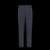 Pantalon cigarette FENDI bleu marine poche jacquard FF bleu
