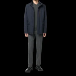 Pantalon CORNELIANI laine vierge gris taille élastique cordon