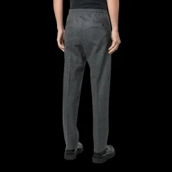 Pantalon CORNELIANI laine vierge gris taille élastique cordon