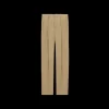 Pantalon Costume SAINT LAURENT taille haute laine beige foncé