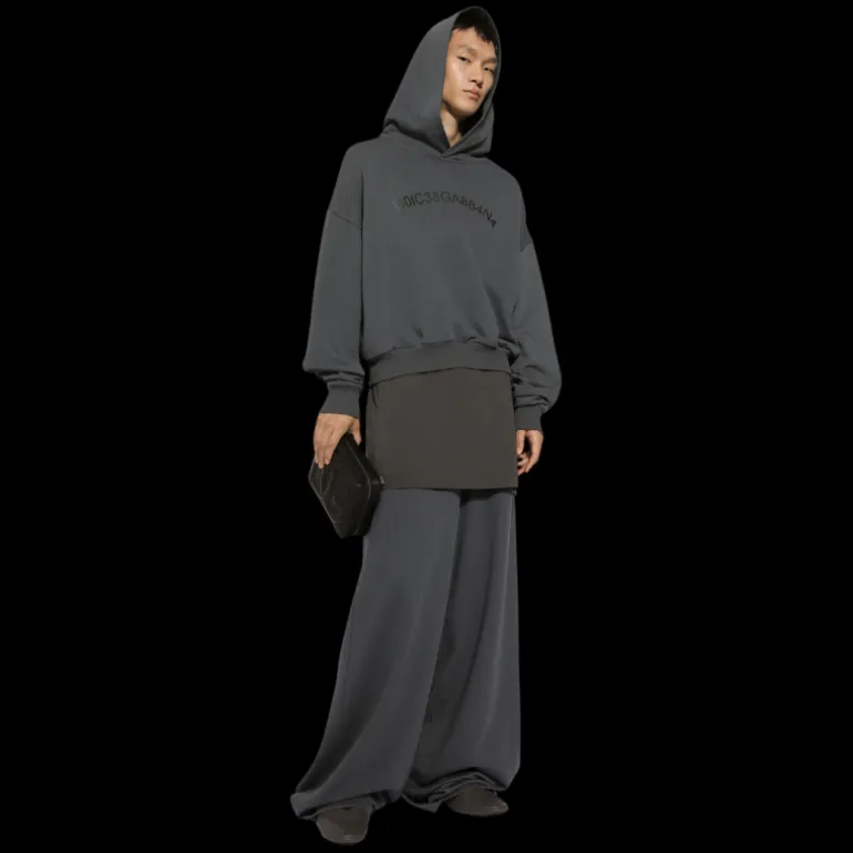 Pantalon de jogging DOLCE & GABBANA large coton gris