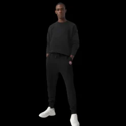 Pantalon de survêtement CANADA GOOSE Huron coton noir jogging Black label