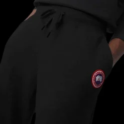 Pantalon de survêtement CANADA GOOSE Huron coton noir jogging Black label