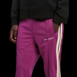 pantalon de survêtement jogging PALM ANGELS violet bande écrue logo
