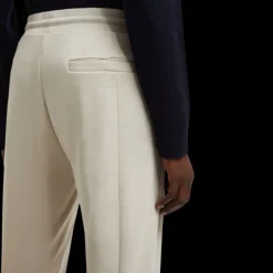 pantalon de survêtement MONCLER coton mélangé beige bordure tricolore