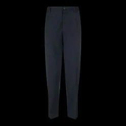 Pantalon DOLCE & GABBANA coton stretch bleu marine taille élastiquée broderie DG