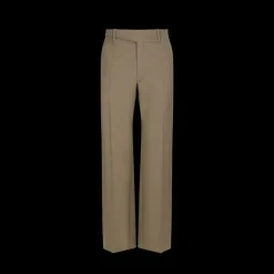 Pantalon DOLCE & GABBANA droit laine vierge marron tabac