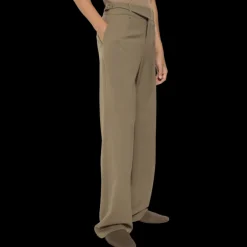 Pantalon DOLCE & GABBANA droit laine vierge marron tabac