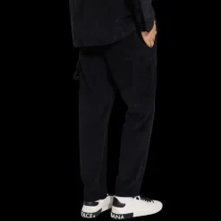 Pantalon DOLCE & GABBANA coton velours côtelé noir Réédition