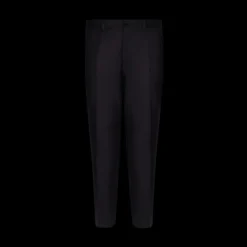 Pantalon droit DOLCE & GABBANA laine flanelle bleu marine