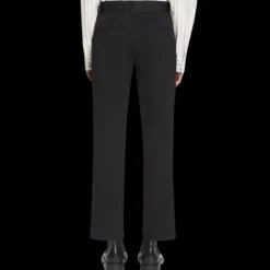 Pantalon droit LANVIN noir mousqueton métal