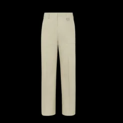 Pantalon FENDI coton enduit beige Made in Fendi