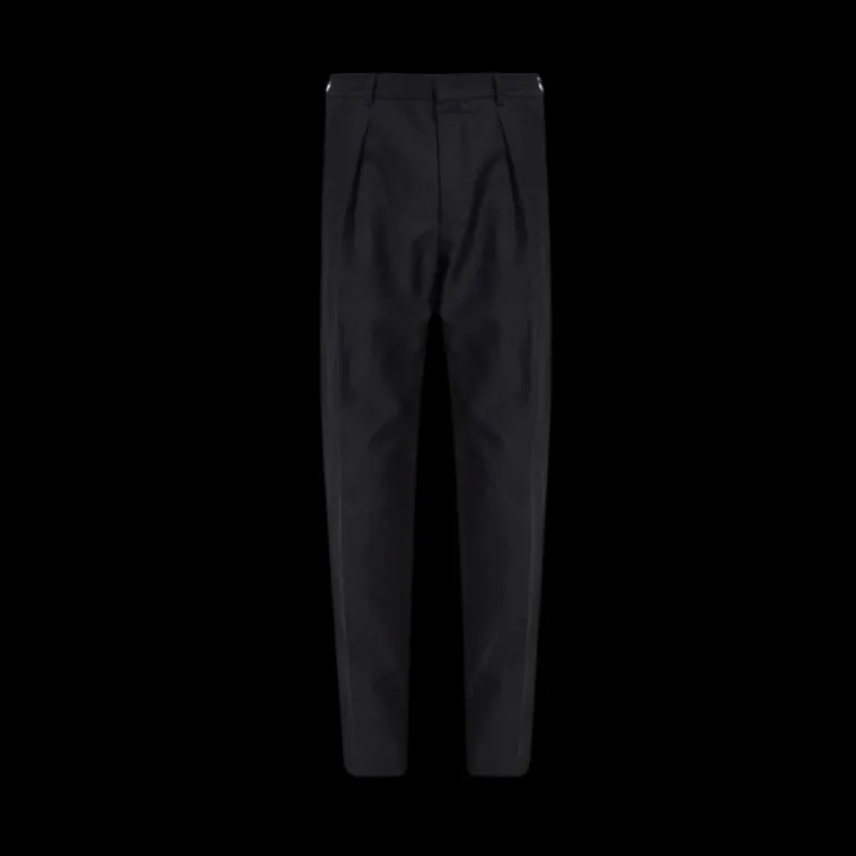 Pantalon FENDI coton noir ceinture élastique