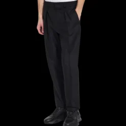 Pantalon FENDI coton noir ceinture élastique