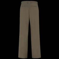 Pantalon FENDI couture droit laine vert kaki