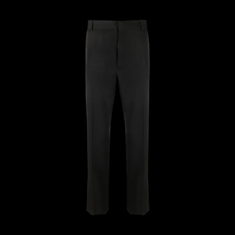 Pantalon fuselé ALEXANDER MCQUEEN coupe slim laine noire