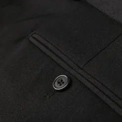 Pantalon fuselé ALEXANDER MCQUEEN coupe slim laine noire