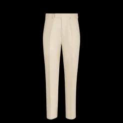 Pantalon habillé ZEGNA Oasi Lino ajusté lin beige clair