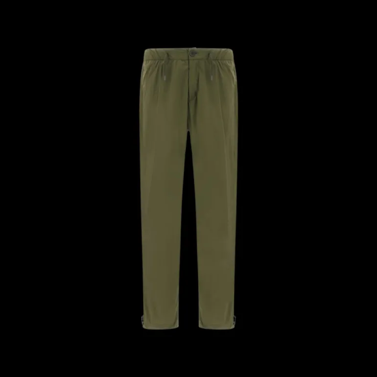 Pantalon HERNO maille tramée nylon kaki mat extensible taille élastique