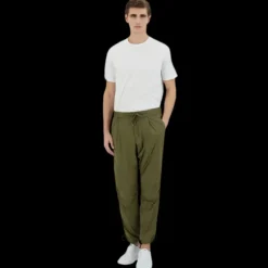 Pantalon HERNO maille tramée nylon kaki mat extensible taille élastique