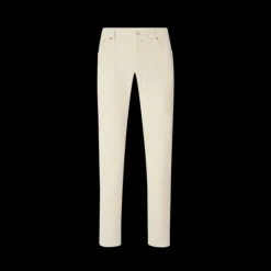 Pantalon JACOB COHEN Bard slim coton modal velours côtelé écru