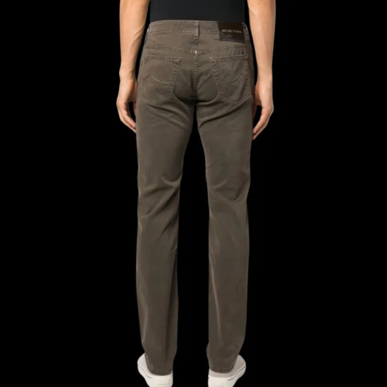 Pantalon JACOB COHEN Bard slim coton marron