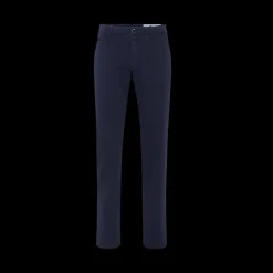 Pantalon JACOB COHEN Chino Slim Bobby gabardine coton bleu marine