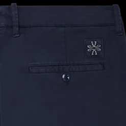 Pantalon JACOB COHEN Chino Slim Bobby gabardine coton bleu marine