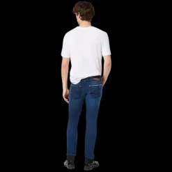 Pantalon JACOB COHEN Nick Limited Edition denim bleu foncé revers brut