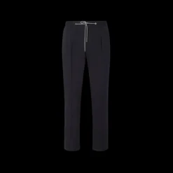 Pantalon jogging CORNELIANI jersey laine bleu marine cordon taille