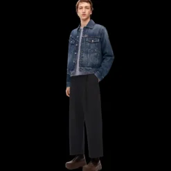 Pantalon LOEWE entrejambe bas gabardine coton noir