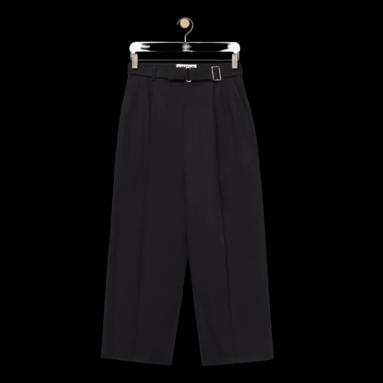 Pantalon LOEWE entrejambe bas gabardine coton noir