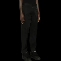 pantalon motard LANVIN coupe fuselée coton noir