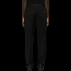 pantalon motard LANVIN coupe fuselée coton noir