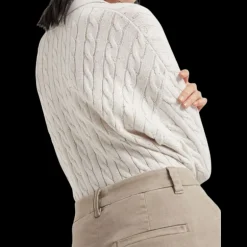 Pantalon RBUNELLO CUCINELLI coupe droite coton beige